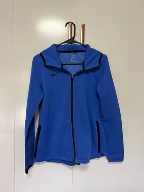 Nike Women's Royal Blue Full-Zip Utility Jacket with Black Trim
